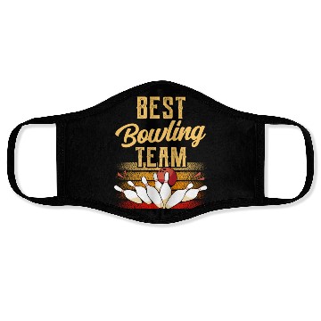 Discover Best Bowling Team Hobby Bowler Crew Face Masks