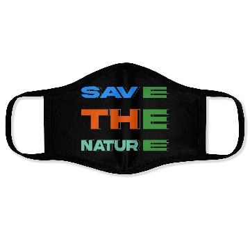 Discover save the nature new design Face Masks