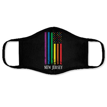 Discover New Jersey Pride Month Pride Flag LGBT Community L Face Masks