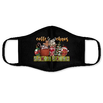 Discover Coffe Chaos Candy Canes Face Masks