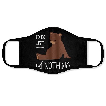 Discover To Do List Nothing Bear Sleep Face Masks