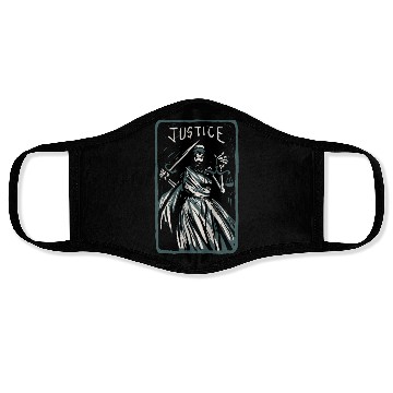 Discover Justice Skeleton Skull Tarot Card Face Masks