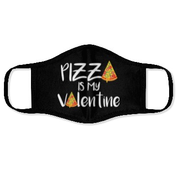 Discover pizza is my valentine670 Face Masks