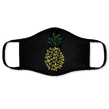 Discover Pi Day Pineapple Math Lover Teacher 3.14 Symbol Face Masks