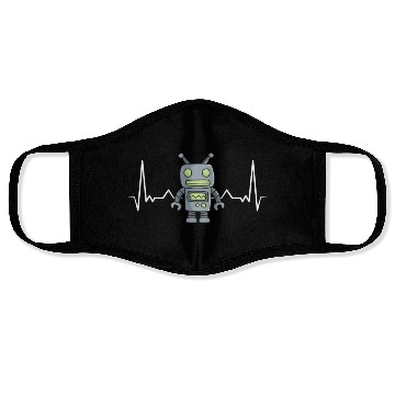 Discover Robot Heartbeat Face Masks