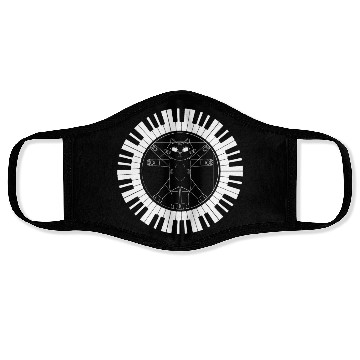 Discover Piano Cat Musician Musical Instrument Pianist Face Masks
