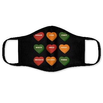 Discover EXPRESSIVE WORDS ABOUT BLACKS HISTORY FUNNY Face Masks