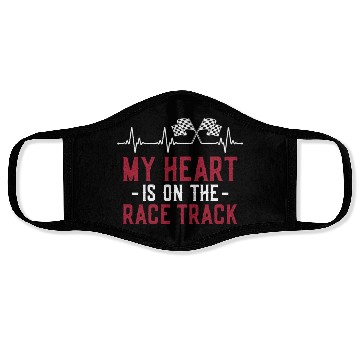Discover Drag Racing Race Car Girlfriend Face Masks