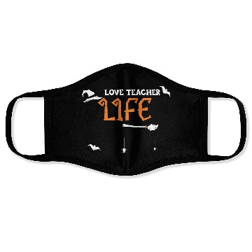 Discover Love Teacher Life - Halloween Face Masks