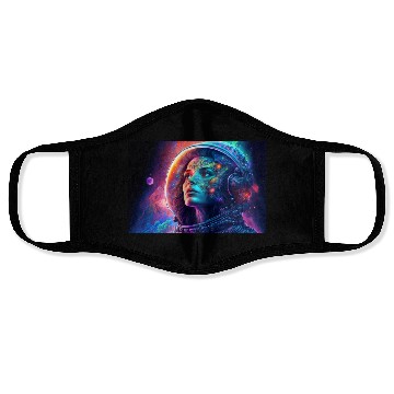 Discover Psychedelic Astronauts 2 Face Masks