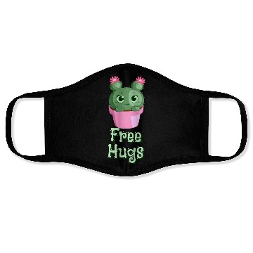 Discover free hugs Cactus Face Masks