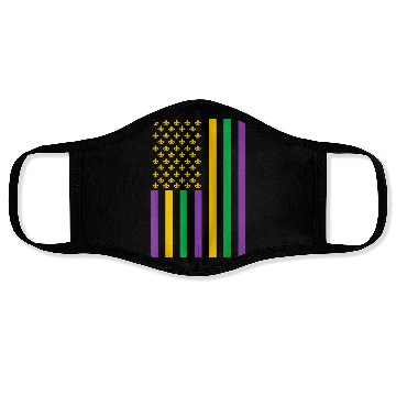 Discover American Flag Mardi Gras Mardi Gras Crawfish Outfi Face Masks