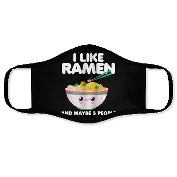 Discover I Like Ramen And Maybe 3 People Face Masks