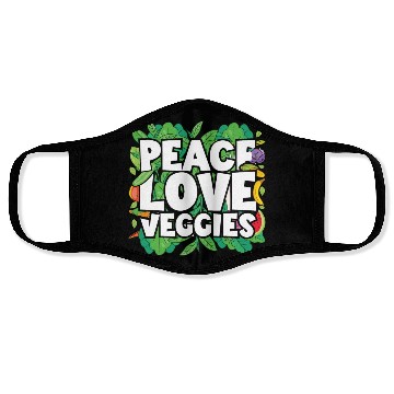 Discover Peace, Love, Veggies Face Masks