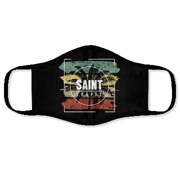 Discover Saint Tropez Vacation Souvenir Merchandise Beach Face Masks