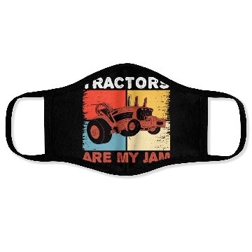 Discover USA Flag America Farm Tractor Farming Life Farmer Face Masks