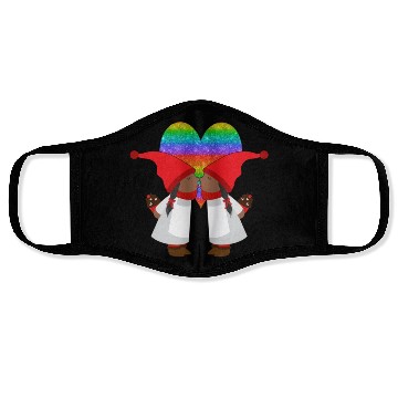 Discover Black Lesbian Gnome Valentines Day Couples Gift Face Masks