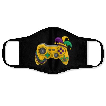 Discover Mardi Gras Video Game Controller Jester Hat Kids B Face Masks