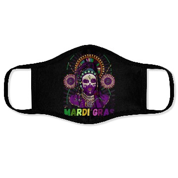 Discover Voodoo Queen Magic Mardi Gras Face Masks