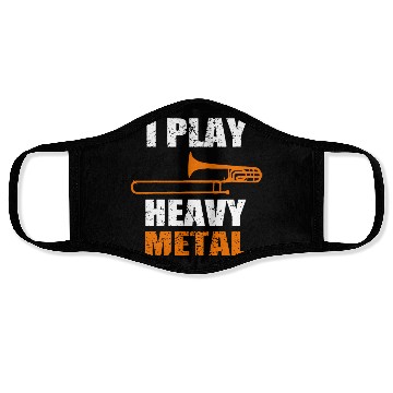 Discover I Play Heavy Metal Face Masks