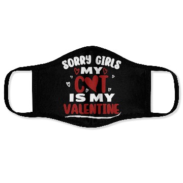 Discover Funny Valentine Day Couple Face Masks Sorry Girls My C