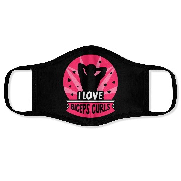 Discover I Love Biceps Curls Sayings Workout Curl Muscle Face Masks