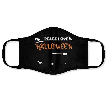 Discover Peace Love Halloween - Halloween Face Masks