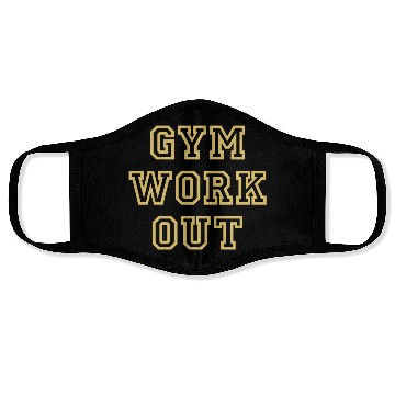 Discover GYM WORK OUT Powerlifting Weightlifting Face Masks