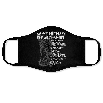 Discover Saint Michael the Archangel Prayer Catholic Tradit Face Masks