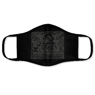 Discover St Thomas Aquinas Patron Saint Students Catholic S Face Masks