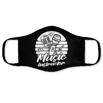 Discover Music Teacher Microphone Face Masks