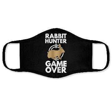 Discover Rabbit Hunter Game Over Rabbit Lover Face Masks