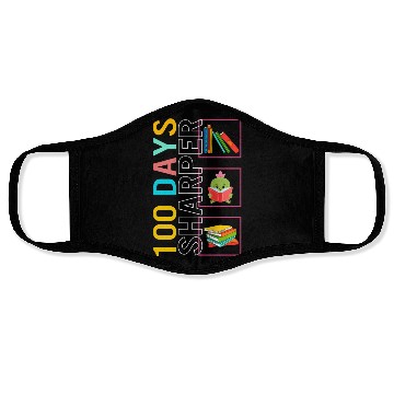 Discover School Face Masks, 100 Days Sharper Reading Cactus