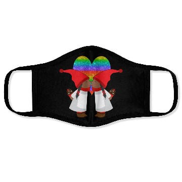 Discover Black Lesbian Gnome Valentines Day Couples Gift Face Masks