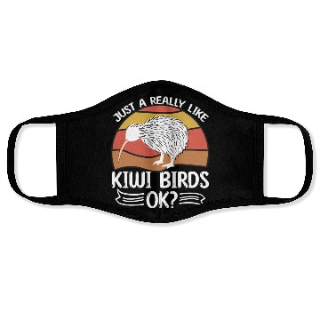 Discover Just A Girl Who Loves Kiwis Kiwi Bird Gift Face Masks