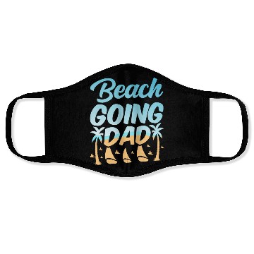Discover Beachgoing Dad Vacation Beaches Beach Beachgoer Face Masks