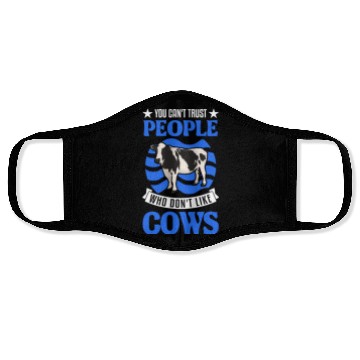 Discover Cow Gift Farmer Cattle Breeder Cows Face Masks