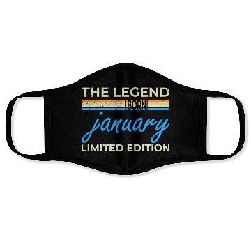 Discover The Legend Born In January Face Masks
