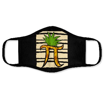 Discover Pineapple Pi Math Teacher Mathematician Pi Day Face Masks