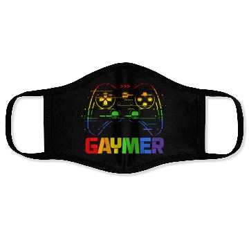 Discover Gaymer LGBT Rainbow Flag Face Masks