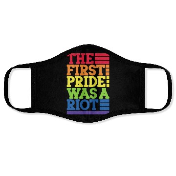 Discover The First Pride Was A Riot, LGBT Rainbow Face Masks