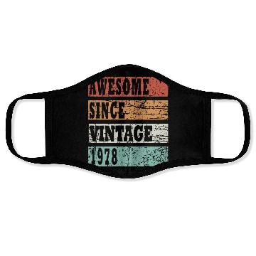 Discover 1978 bday gift idea Face Masks