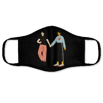 Discover lesbian lgbtq pride valentine day 2023 valentines Face Masks