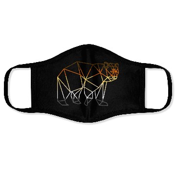 Discover LGBT Bear Face Masks, LGBT bear Geometric Bear Pride,
