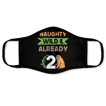 Discover Gift 2 years birthday girl boy Ape Monkey Face Masks