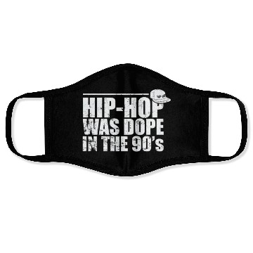 Discover Hip Hop was Dope in the 90's Music Direction Face Masks