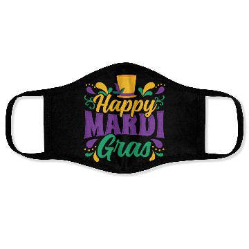 Discover Mardi Gras - Happy Mardi Gras Face Masks