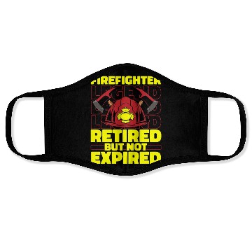 Discover Firefighter Thin Red Line Retired Face Masks