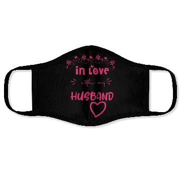 Discover Love with My hasband Cute Valentine day Mom to Be Face Masks
