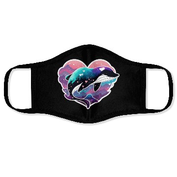 Discover Orca Is My Valentine, Love Hearts Orca Valentines Face Masks